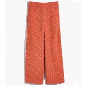 Madewell Huston Pull-on Crop Pants in Polka Dot